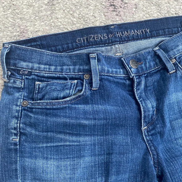 Citizens of Humanity Women's Dita Petite Bootcut Leg Blue Denim Jeans Sz 28 - Picture 5 of 7